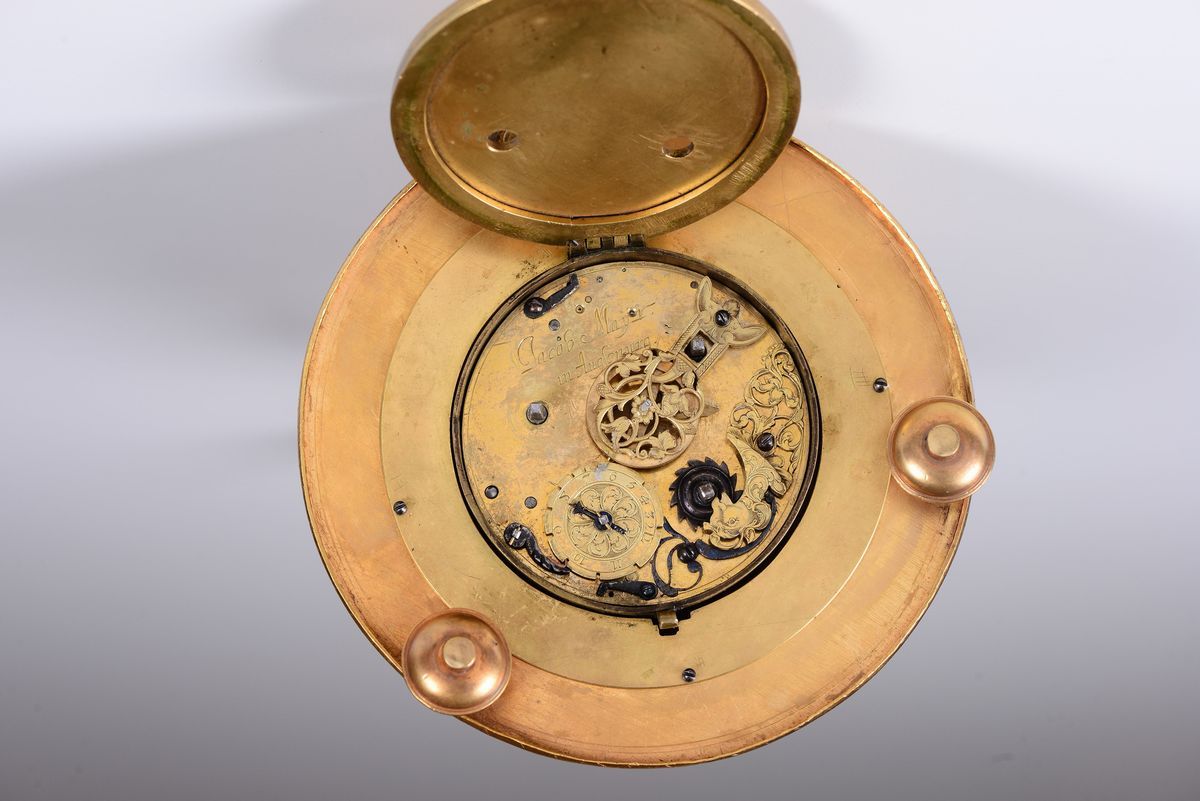 Orologio a Calvario, Jacob Mayr, Austria XVIII Secolo