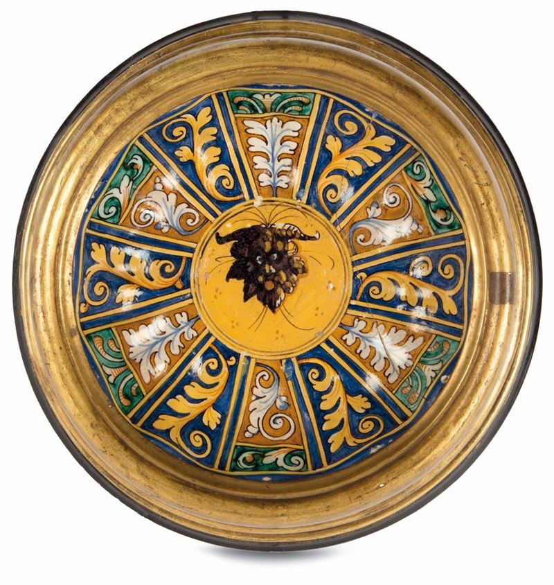 A Montelupo bowl, workshop from the second half of the 16th century  - Auction Majolica and porcelain from the 16th to the 19th century - Cambi Casa d'Aste