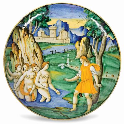 Coppa Faenza, Baldassarre Manara, 1535 Ca.