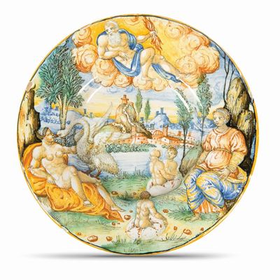 Piatto Urbino, Bottega di Guido di Merlino, Probabilmente Francesco Durantino o Collaboratore, 15...