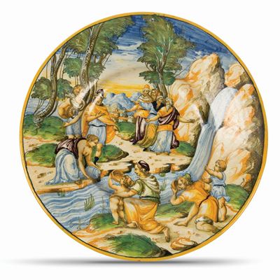 Piatto Urbino, Bottega dei Fontana, 1560-70 Ca