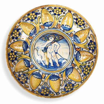 Coppa Gubbio, Bottega di Mastro Giorgio, 1535- 40.