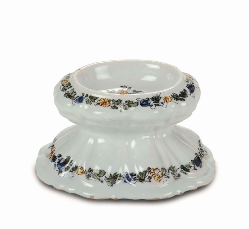 A Nove saltcellar, Antonibon factory, circa 18th century  - Auction Majolica and porcelain from the 16th to the 19th century - Cambi Casa d'Aste