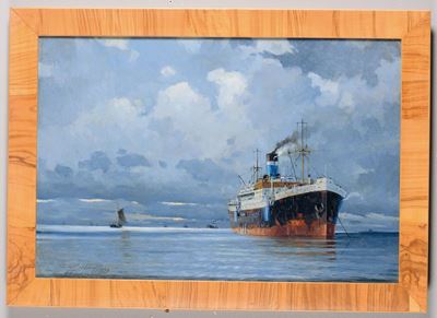 Victor Quistorff (1883-1953)ritratto di Cargo in Navigazione