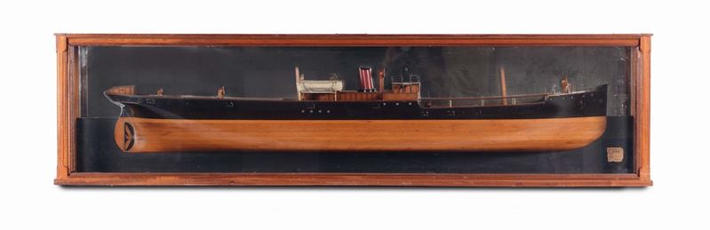 Mezzo modello di piroscafo, fine del XIX secolo  - Auction Maritime Art and Scientific Instruments - Cambi Casa d'Aste