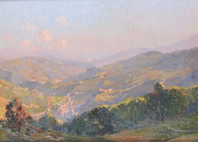 Amedeo Merello (1890-1979)pomeriggio in Val Polcevera
