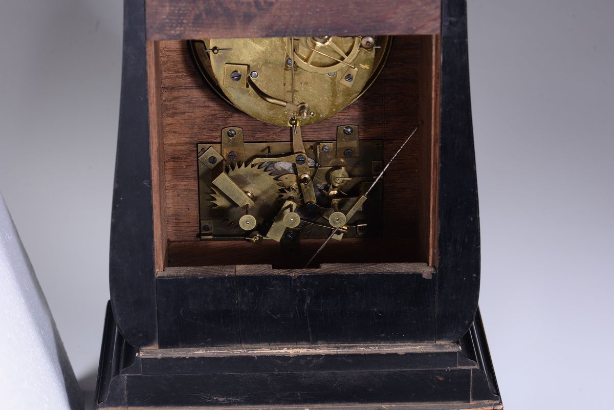Orologio Carlo X in Legno Ebanizzato, F. Behrer, Francia XIX Secolo