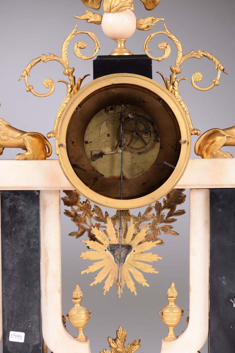 Pendola da Tavolo a Portico Napoleone III, Francia Seconda Metà XIX Secolo