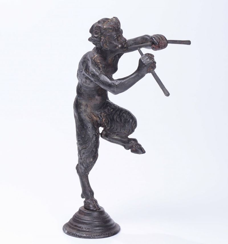 Scultura in bronzo raffigurante fauno  - Asta Asta a Tempo Antiquariato - II - Cambi Casa d'Aste