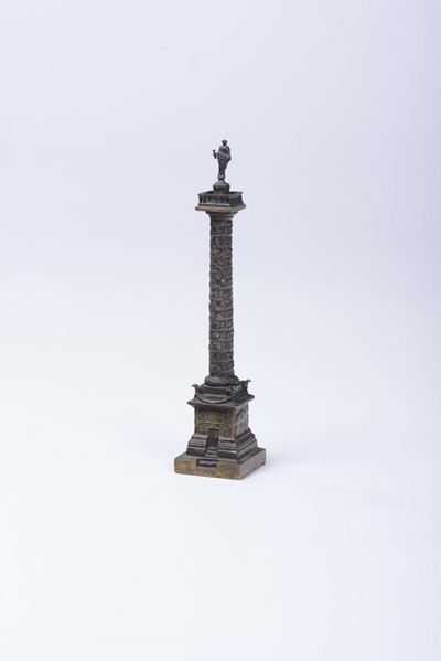 Modellino di Colonna Traiana in Bronzo