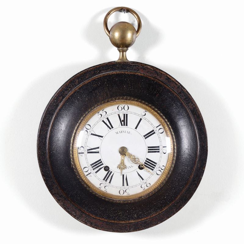A round wall clock, Marniau, France, 19th century  - Auction Table Clocks - Cambi Casa d'Aste