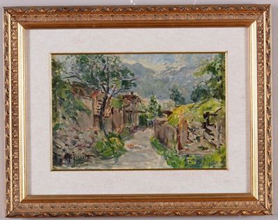 Linda Ferrario (1876-1957)veduta di Paesa