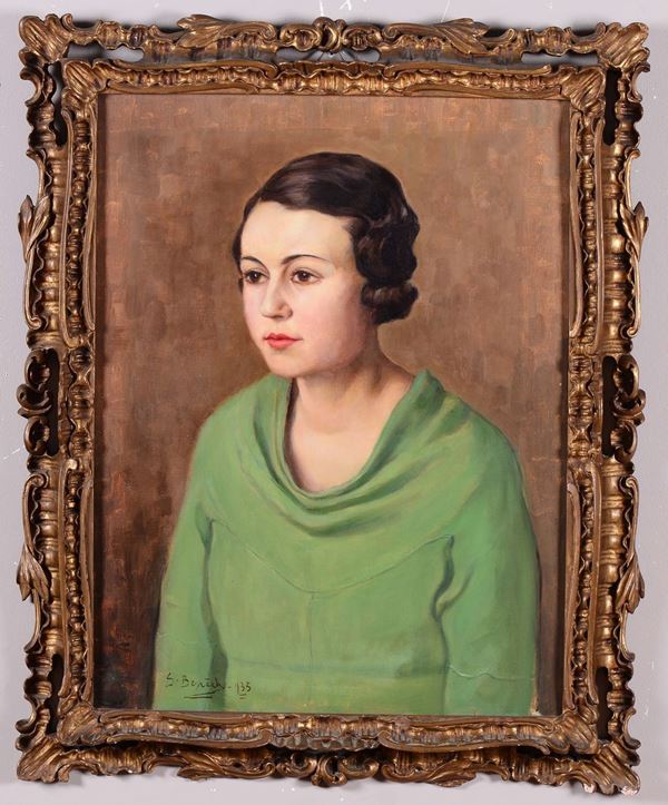Stefano Benech (1884-1978) Ritratto femminile, 1935