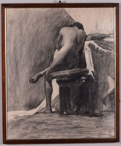 Antonio Giuseppe Santagata (1888-1985)nudo di Spalle