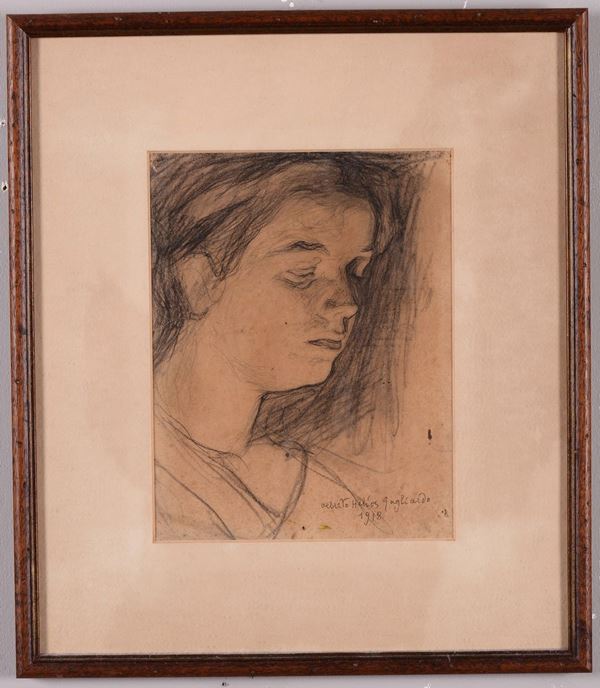 Alberto Helios Gagliardo (1893-1987) Ritratto femminile