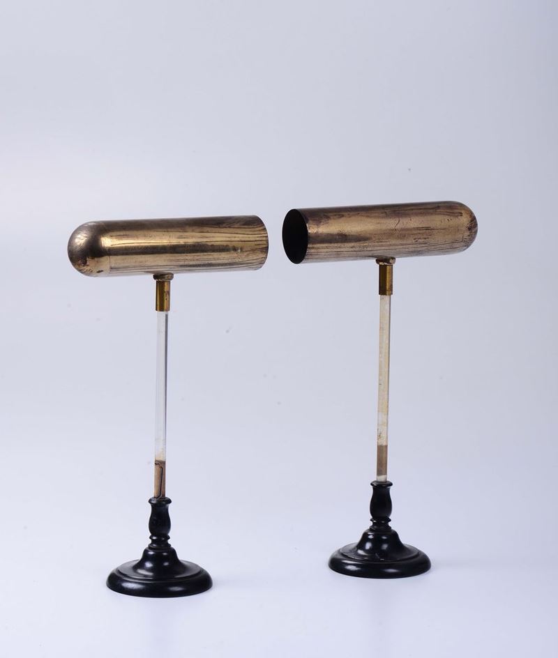 Coppia di conduttori cilindrici in ottone, Italia metà XIX secolo  - Auction Maritime Art and Scientific Instruments - Cambi Casa d'Aste
