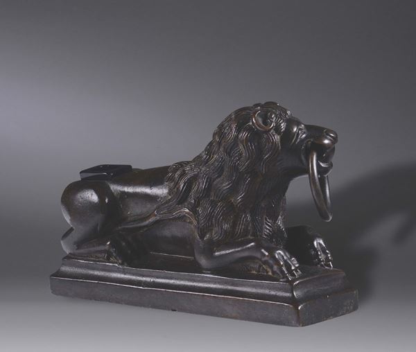 A bronze lion, 16th century German art