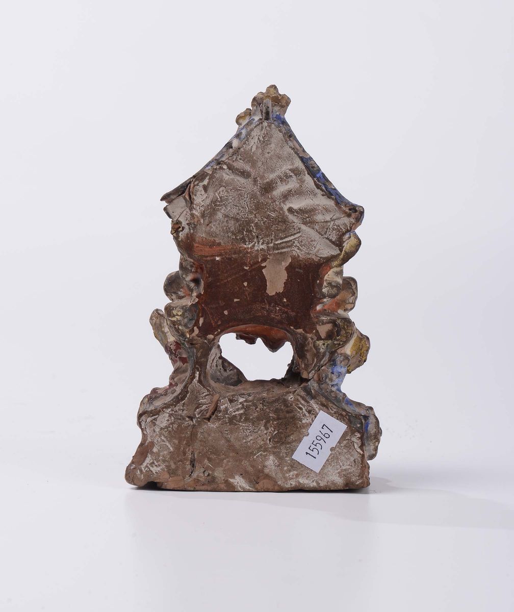 Madonna con Bambino in Terracotta Dorata e Policroma, XVIII Secolo