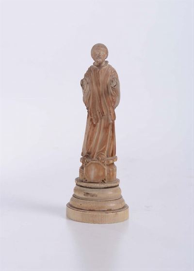 Figura di Santo in Avorio, Goa XVII-XVIII Secolo