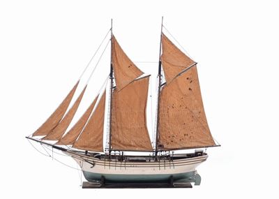 Modello in Legno della Goletta Rigel, Fine XIX Secolo