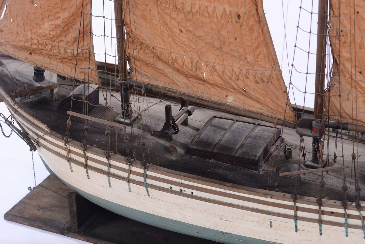 Modello in Legno della Goletta Rigel, Fine XIX Secolo