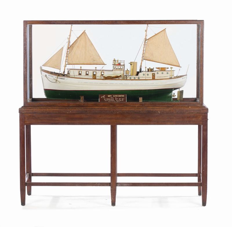 Modello  dello steam yacht Lexamine, Inghilterra XX secolo  - Auction Maritime Art and Scientific Instruments - Cambi Casa d'Aste