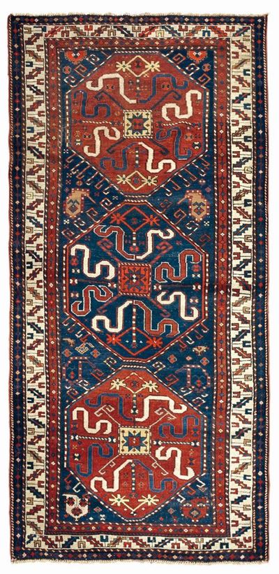 Tappeto Caucasico Kazak Chondoresh Inizio XX Secolo