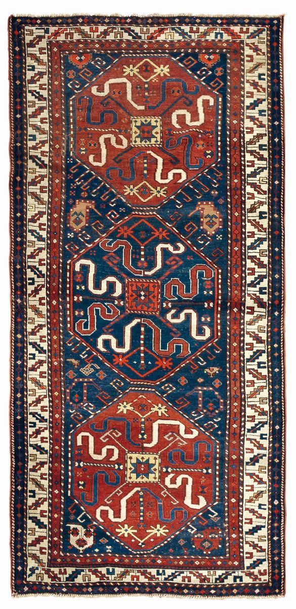 A Kazak Chondoresh rug, Caucasus, early 20th century. Good condition  - Auction Fine Carpets - Cambi Casa d'Aste