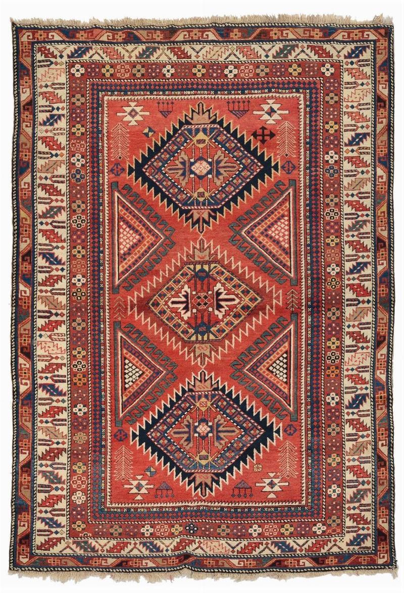 Tappeto caucasico Shirvan, inizio XX secolo  - Auction Fine Art - Cambi Casa d'Aste