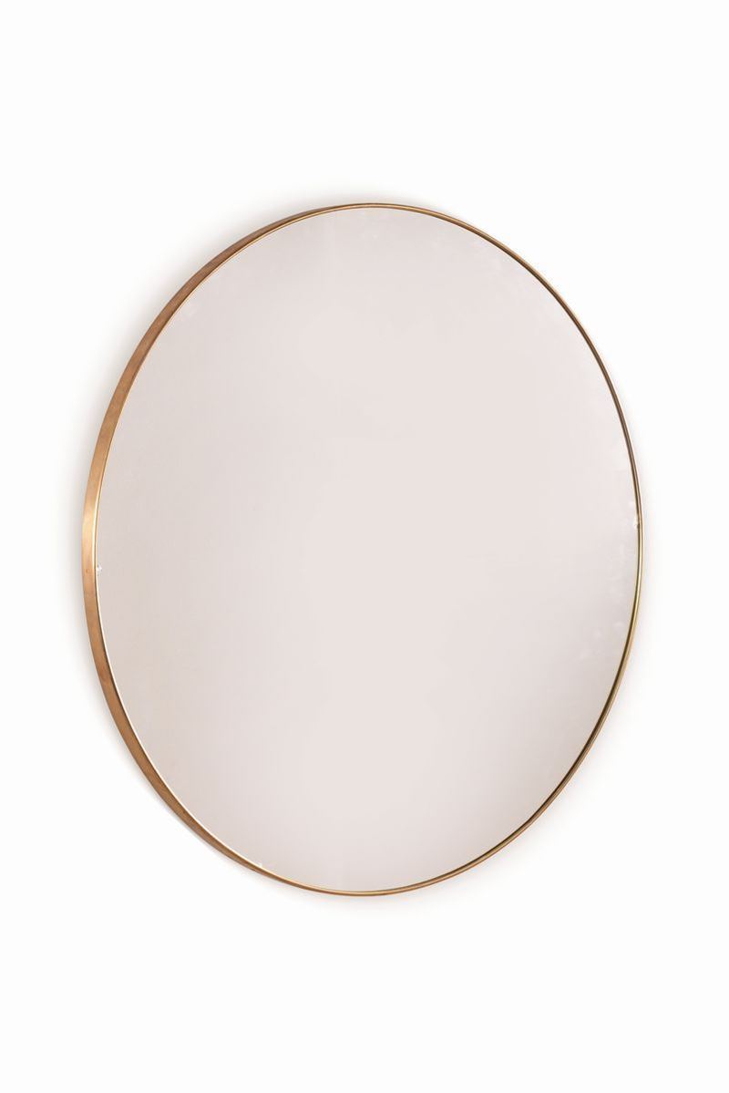 A brass framed mirror  - Auction Design - III - Cambi Casa d'Aste