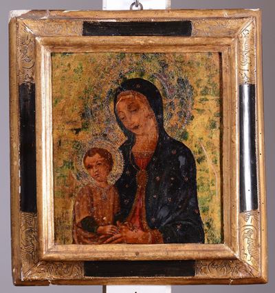 Icona Raffigurante Madonna con Bambino, XVIII Secolo