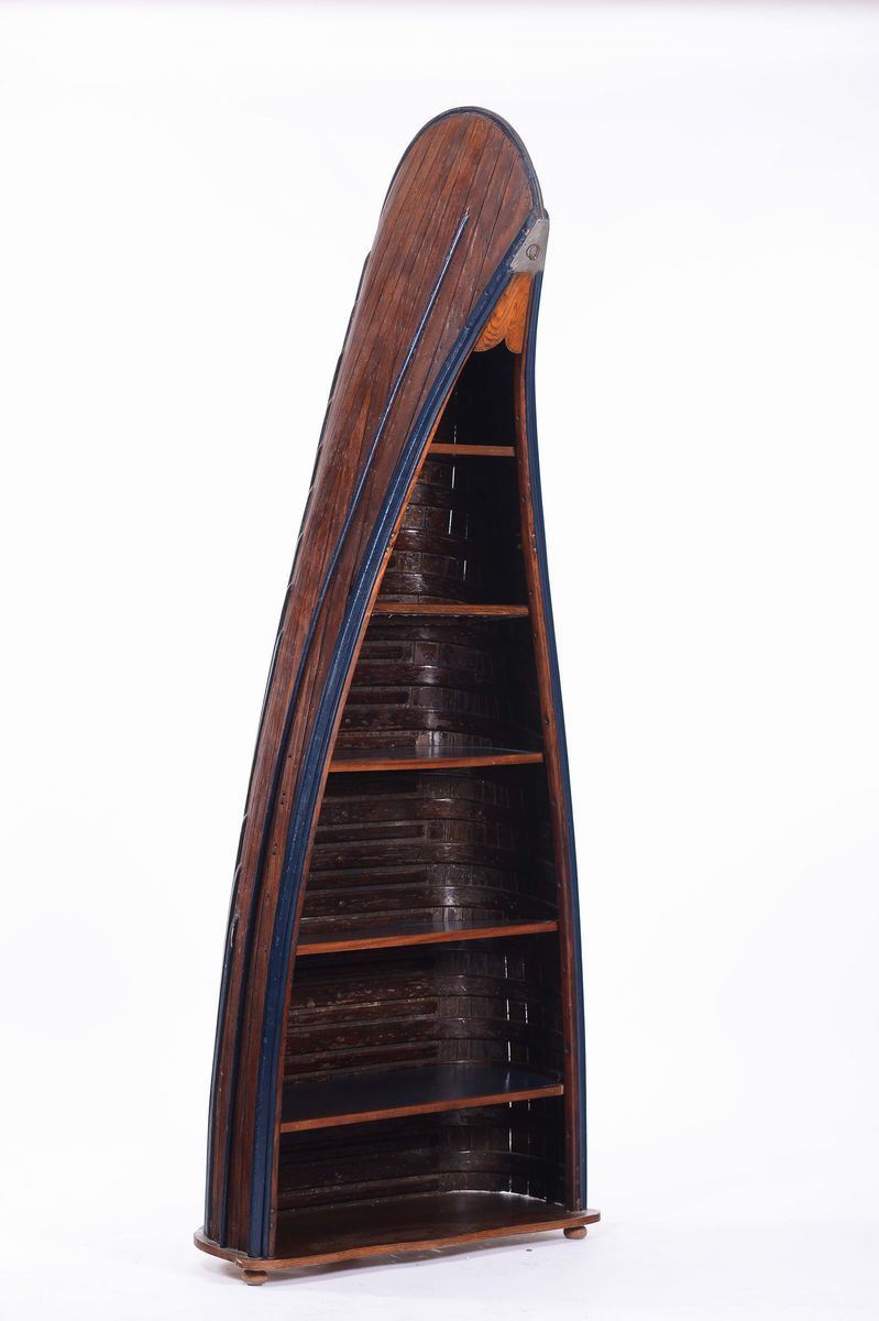 Angoliera a forma di canoa, XX secolo  - Asta Arte Marinara e Strumenti Scientifici - Cambi Casa d'Aste