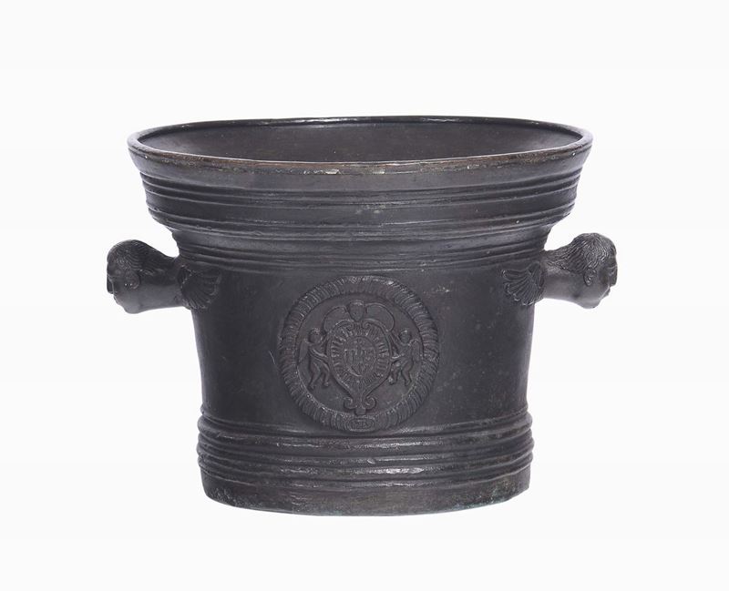 A bronze mortar, 17th century smelter  - Auction Sculpture and Works of Art - Cambi Casa d'Aste