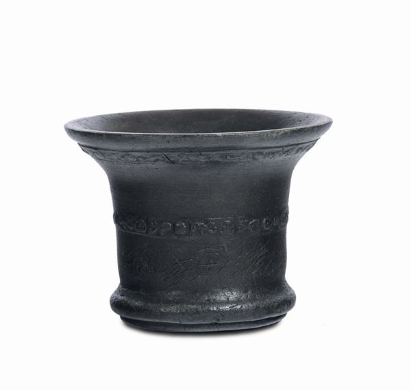 Grande mortaio in bronzo, XVI secolo