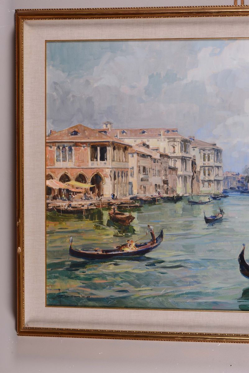 Angelo Brombo (1893-1962)canal Grande a Venezia