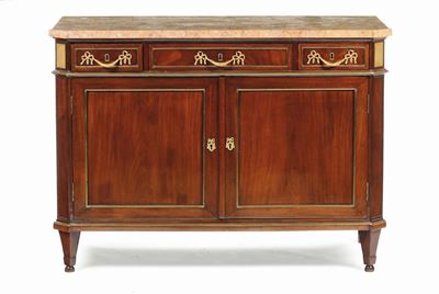 Credenza Luigi XVI Impiallacciata in Mogano, Fine XVIII Secolo