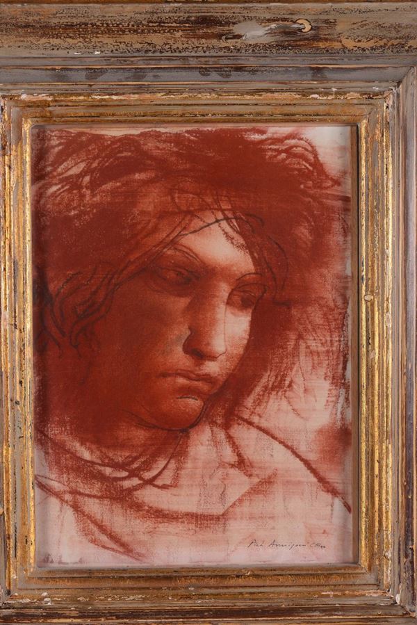 Pietro Annigoni (Milano 1910 - Firenze 1968) Ritratto di donna