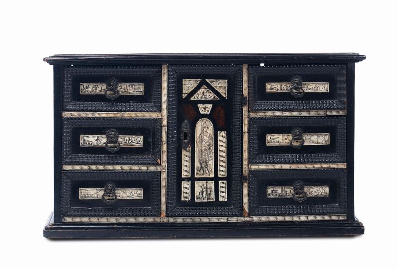 Stipo in legno ebanizzato e avorio, XIX-XX secolo  - Auction Fine Art - Cambi Casa d'Aste