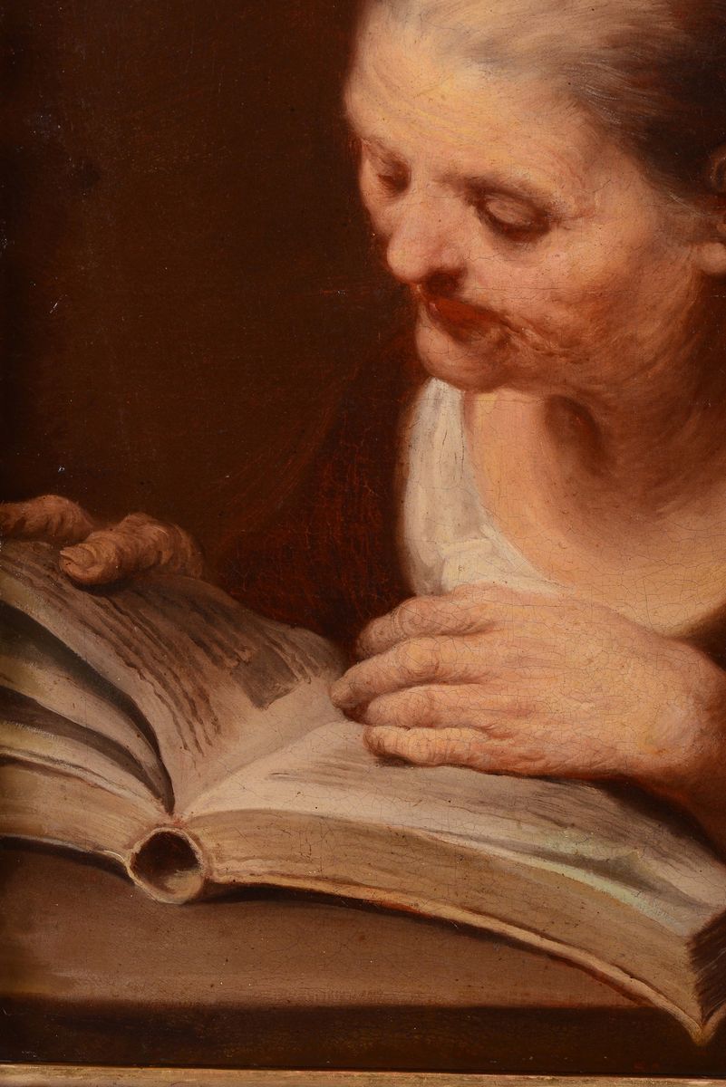 Giuseppe Nogari (venezia 1699 - 1763)anziana che Legge