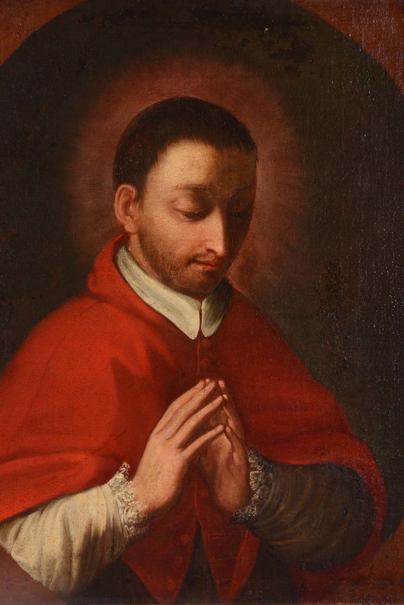 Scuola del XVII Secolosan Carlo Borromeo in Preghiera
