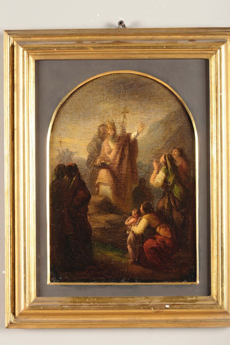 Scuola del XVIII secolo Bozzetto di pala d’altare  - Asta Antiquariato - Cambi Casa d'Aste