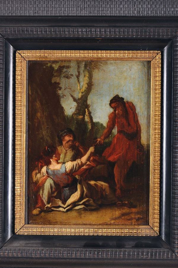 Francois Rivière (1675-1746) Donna e viandante