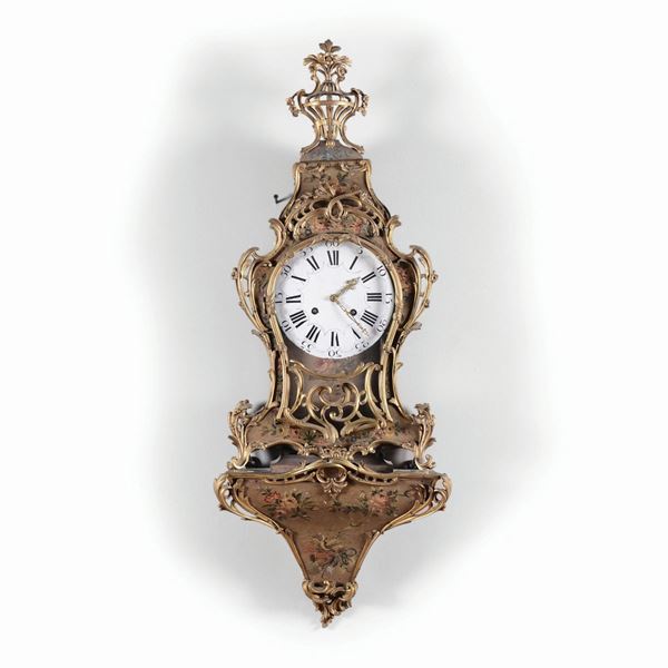 A Louis XV Neuchatloise clock, Switzerland, second half of the 18th century