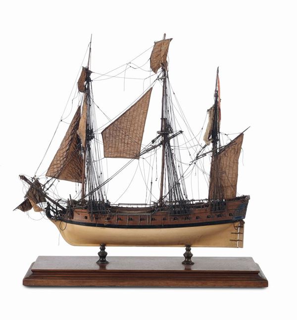 Modello di fregata da presentazione, Francia, XIX secolo
