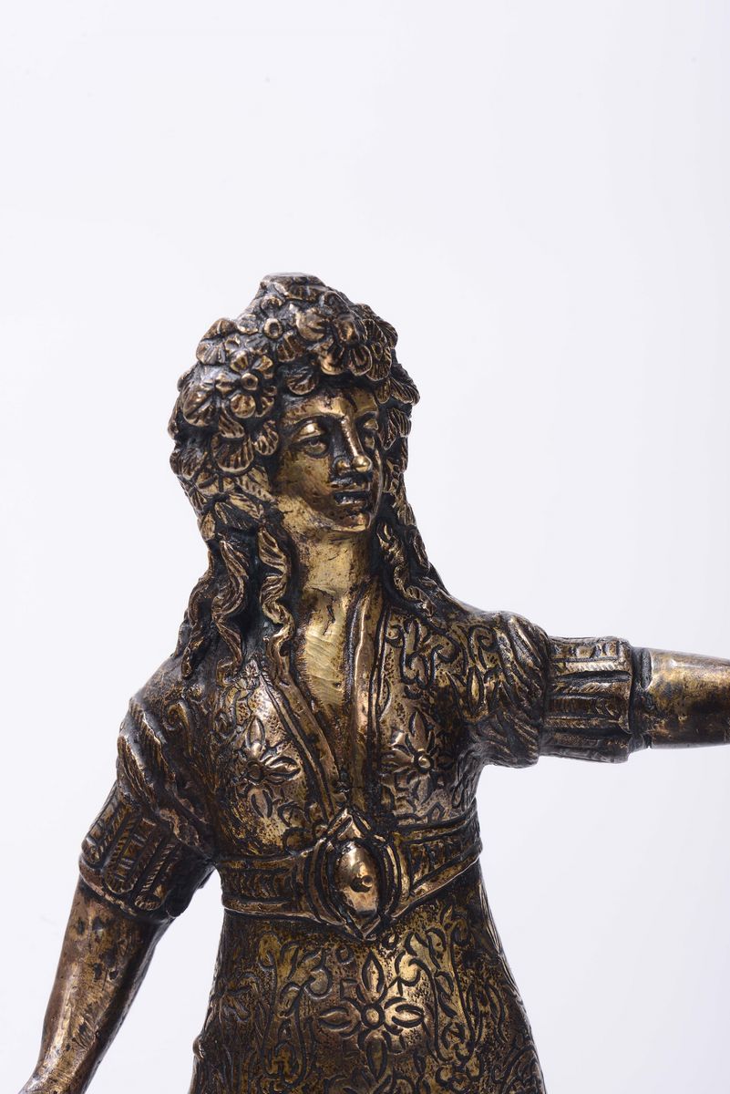 Figura Femminile in Bronzo Dorato, XIX Secolo