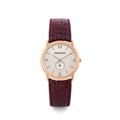 Classique in Oro Rosa 18k, Quadrante Argentè con Numeri Applicati, Secondi al Sei, Completo di Sc...