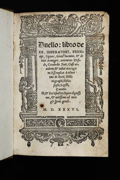 Dal Pozzo, Parideduello: Libro De Re, Imperatori, Principi, ..., Venezia, 1536