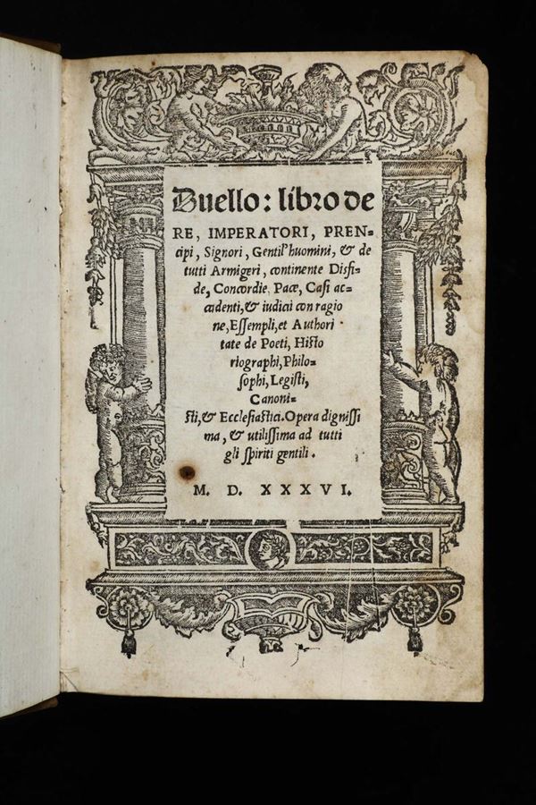 Dal Pozzo, Paride Duello: Libro de Re, Imperatori, Principi, ..., Venezia, 1536