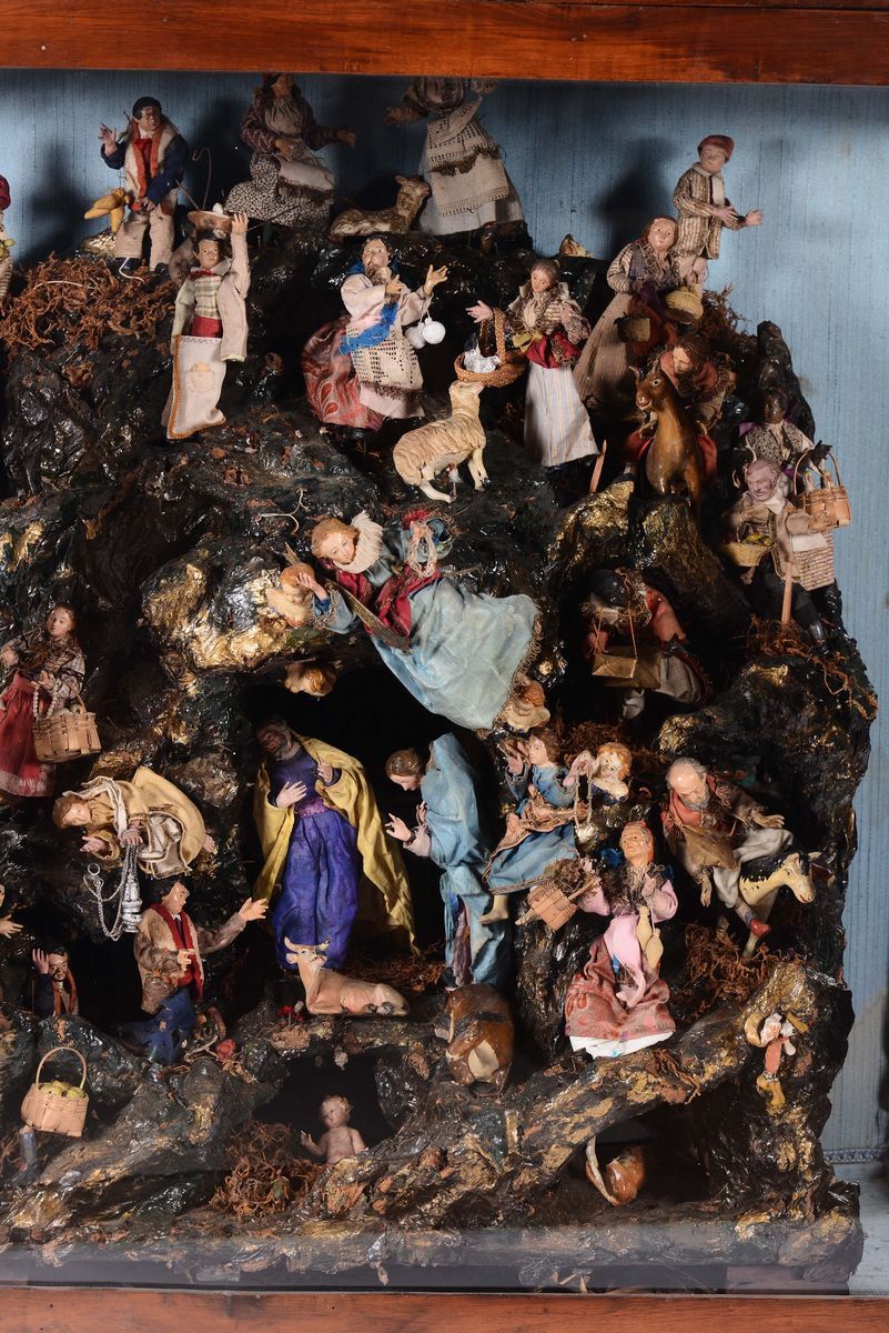 Teca Contenente Presepe, XIX Secolo