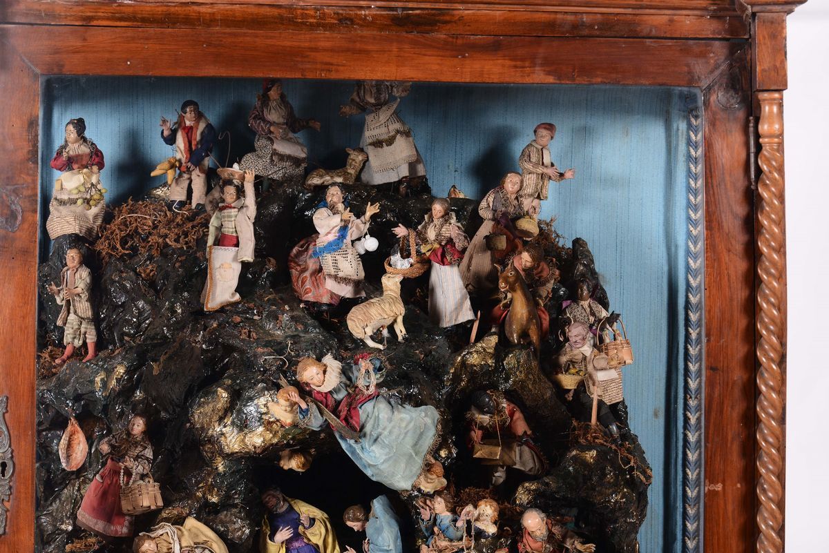 Teca Contenente Presepe, XIX Secolo